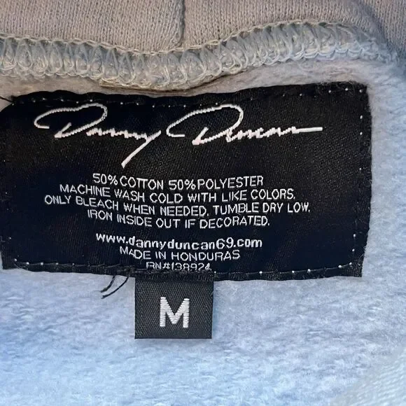 Virginity Rocks Hoodie Adult Blue Medium Sweatshirt Graphic Long Sleeve - Picture 3 of 7